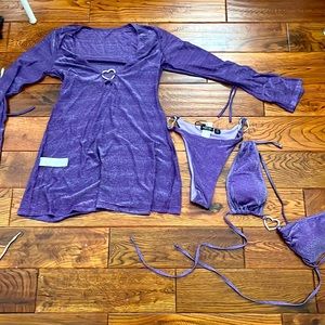 Size 4 Nasty Gal 3 Piece set